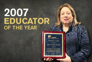 2007 Educator of the year award